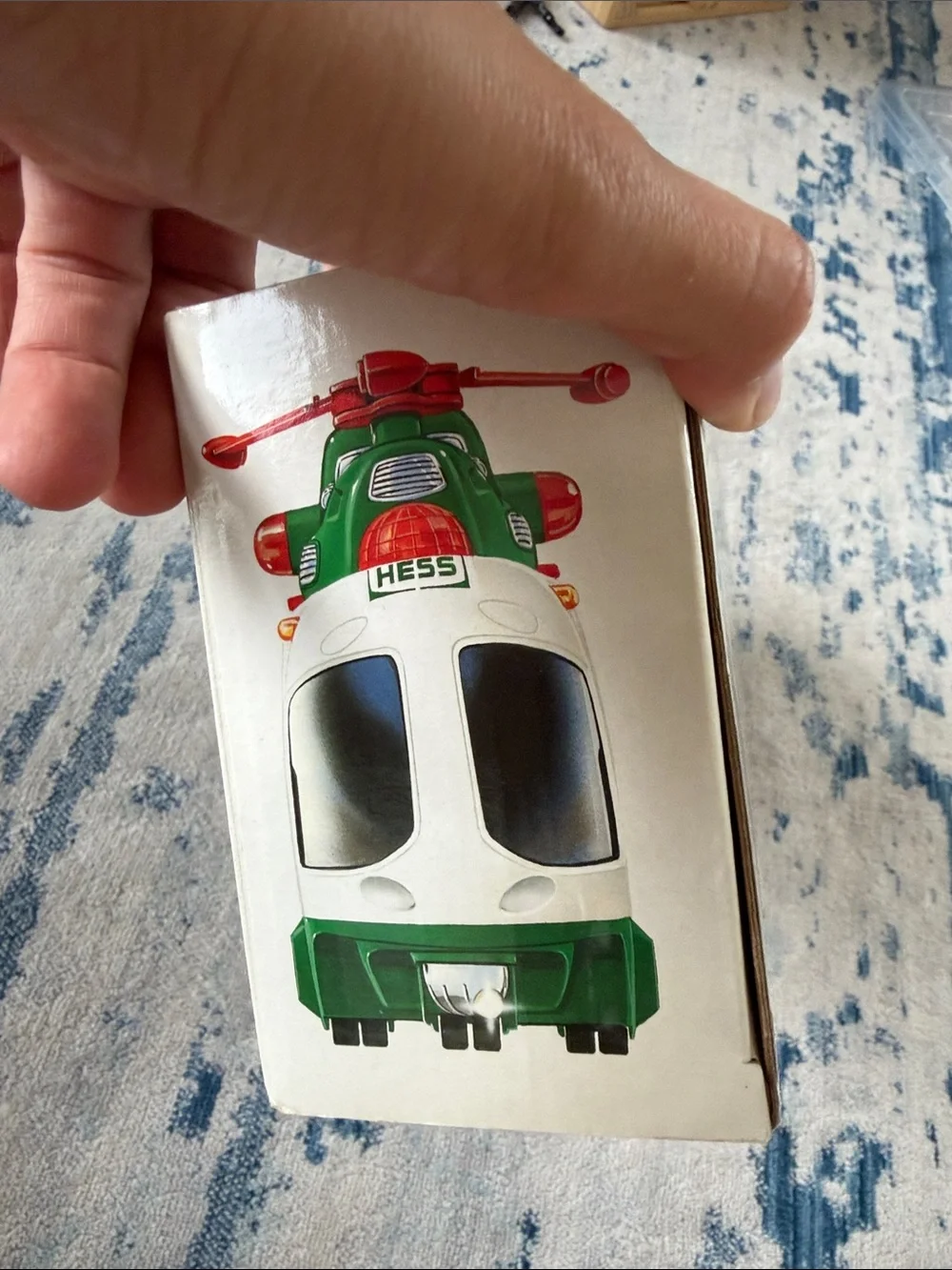 Vintage 2001 Hess Helicopter with Motorcycle and Cruiser NEW IN ORIGINAL BOX
